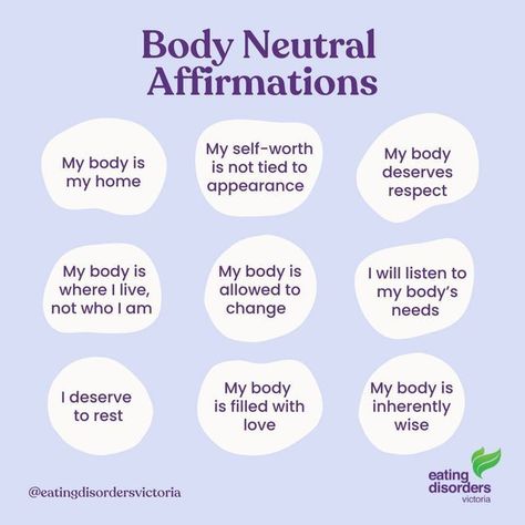 My Body Is My Home, Neutral Affirmations, Body Neutrality, Body Positive Quotes, Body Acceptance, Simple Health, Recovery Quotes, Positive Body Image, Love My Body