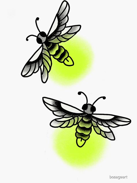 Lightning Bug Art, Firefly Design, Lightning Bug Tattoo, Firefly Drawing, Firefly Tattoo, Lighting Bugs, Leather Bag Tag, Beetle Tattoo, Bug Tattoo