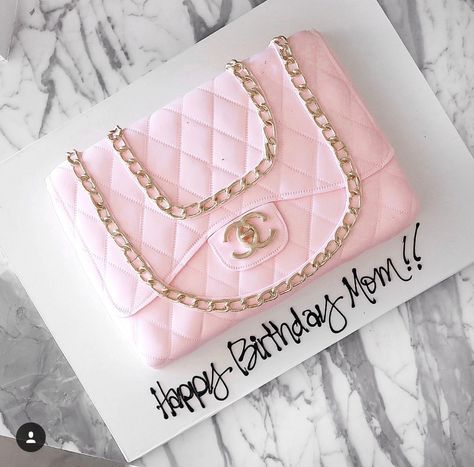 Chanel Bag Cake, Coco Chanel Cake, Chanel Birthday Cake, Chanel Birthday Party, Chanel Cake, Handbag Cakes, 50th Birthday Cake Toppers, 67th Birthday, Chanel Birthday