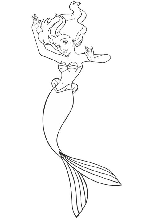 Body Templates, Drawing Outlines, Disney Mermaid, Disney Princess Colors, Body Template, Classic Pooh, Mermaid Coloring Pages, Disney Colors, Princess Coloring