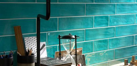 JOYFUL – Tonalite Textured Tiles Bathroom, Recycled Tile, Vert Turquoise, Ceramic Subway Tile, Colourful Tile, Zellige Tile, Subway Tiles, Kitchen Wall Tiles, Tiles Texture