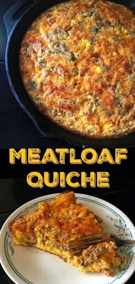 Breakfast Meatloaf, Leftover Meatloaf Recipes, Recipe Quiche, Brunch Quiche, Leftover Meatloaf, Eggs Breakfast, Budget Recipes, Breakfast Bites, Quiche Recipe