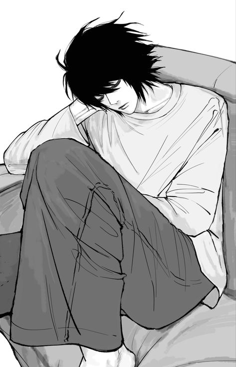 Deathnote Wallpaper, Lawliet Fanart, Note Wallpaper, Deat Note, Goth Wallpaper, L Lawliet, Creative Drawing Prompts, Asian Babies, L And Light