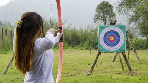 Best archery target | FOX31 Denver Archery Lessons, Archery Training, Mounted Archery, Archery Target, Outdoor Education, Target Practice, Bouncy Castle, Weather And Climate, Skills To Learn