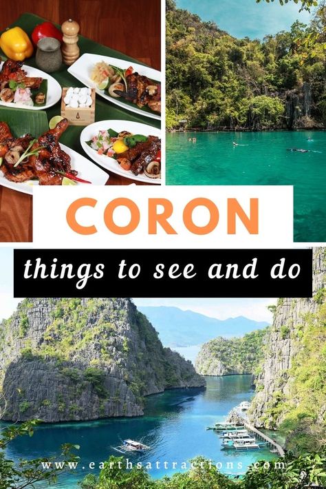 Top things to do in Coron, Palawan, Philippines. Discover the unmissable Coron activities to include on your Coron itinerary! Best things to see and do in Coron Philippines! #coron #philippines #asia #travelguide #earthsattractions Kayangan Lake, Coron Philippines, Traveling Asia, Coron Island, Philippines Travel Guide, Coron Palawan, Visit Asia, Palawan Philippines, Siargao