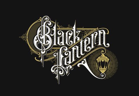 Hand-drawn monograms and lettering collection 2018-2019 on Behance Victorian Lettering, Neck Tattoo For Guys, Black Lantern, Tattoo Lettering Fonts, Caligraphy Art, Hand Drawn Logo, Vintage Typography, Vintage Lettering, Tattoo Lettering