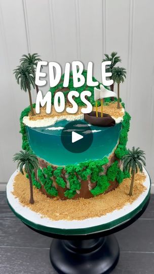 Edible Moss, Moss Cake, Cake Branding, Mossy Green, Gel Food Coloring, Decoration Piece, Toothpick, Gel Color, Cake Art