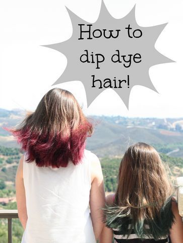 How to dip dye hair at home! Dye Hair At Home, Dipped Hair, Dyed Hair Ombre, How To Dye Hair At Home, Short Dyed Hair, Dyed Tips, Feminine Hairstyles, Travel Recipes, 60 Hairstyles