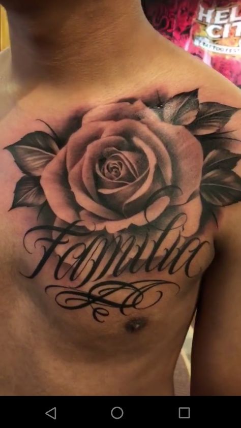 Mens Rose Tattoo Chest, Roses On Chest Tattoo, Chest Tattoo Rose, Rose Chest Tattoo Men, Small Shoulder Tattoo For Men, Shoulder Tats Men, Small Shoulder Tattoo, Shoulder Tattoo For Men, Shoulder Tattoos For Men