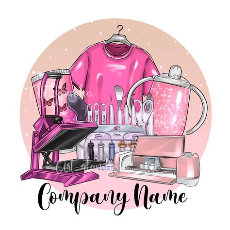 Custom business Logo, crafter logo, tumbler logo design, craft business, heat press logo, t shirt logo, logo portrait https://etsy.me/3CWwc06 #logo #customlogo #customlogomaker #logomaker #createlogo #logodesign #pinklogo #goldlogo #cricutlogo Crafting Logos Ideas, Tumbler Logo Design, Crafting Logo Ideas, Logo For Craft Business, Craft Business Logo Ideas, Craft Shop Logo, Craft Logo Design Creative, Craft Logo Design, Handmade Logo Design