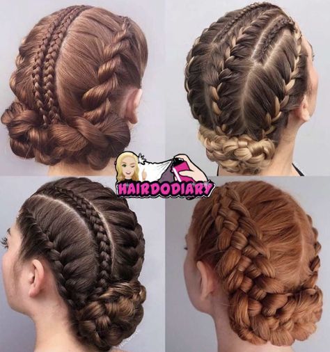 Warrior Braids Woman, Crazy Braids Hairstyles, Hockey Hairstyles, Fun Hairdos, Fem Hairstyles, Ballroom Hairstyles, Ombre Hairstyles, Future Hairstyles, Sweet Hairstyles