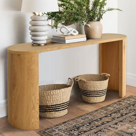 Console Table Wood, Black Console Table, Oak Console Table, Table Wood, Wood Console Table, Wood Console, Game Room Furniture, Mudroom Furniture, Round Dining