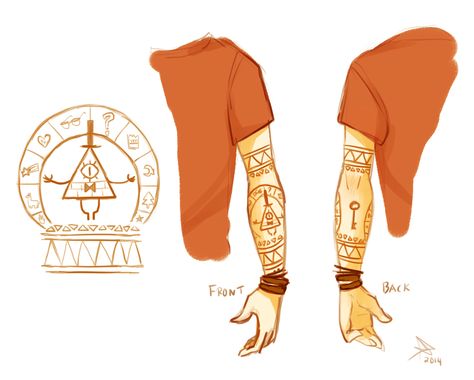 just west of weird Bill Cypher Tattoo Ideas, Gravity Falls Bill Cipher Human, Bill Cipher Tattoo, Gravity Falls Tattoo Ideas, Trans Dipper Pines, Bill Cipher X Dipper, Bill Cipher Fanart, Arm References, Dipper Tattoo