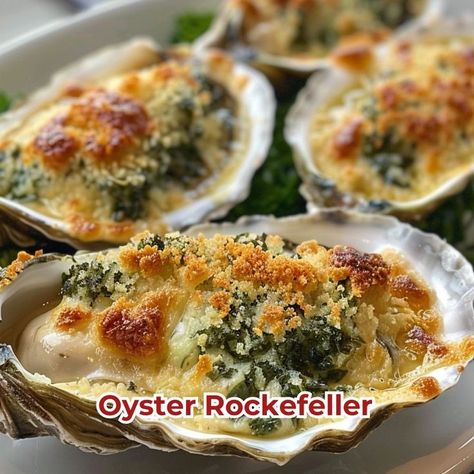 Oyster Rockefeller is a delicious and nutritious choice for any mealtime! 🦪🌿 Made with fresh oysters and a rich, savory topping, this dish is a delightful blend of oceanic flavors and creamy texture. Quick to prepare and bursting with gourmet goodness, Oyster Rockefeller is perfect for a refreshing appetizer or special treat. Indulge in this luxurious twist on a classic favorite today! 😋✨ #OysterRockefeller #GourmetAppetizer #HealthyEating #OceanFlavors Oyster Rockefeller, Oysters Rockefeller, Gourmet Appetizers, Fresh Oysters, Cooking Art, Creamy Texture, Bon Appetit, Meal Time, Appetizer