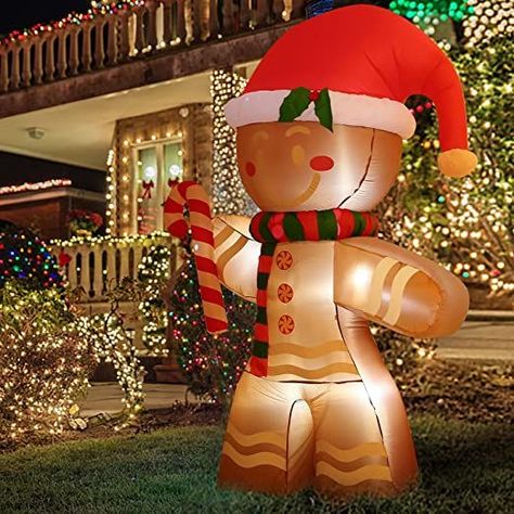 Lawn Party Decorations, Christmas Blow Up, Inflatable Christmas Decorations Outdoor, Inflatable Decorations, Christmas Events, Christmas Inflatables, Led Decor, Garden Lawn, Lawn Decor