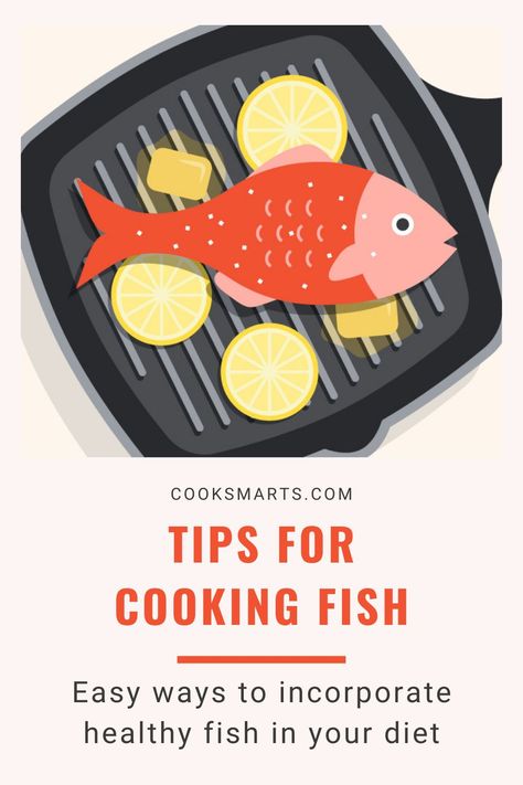 3 Tips for Cooking Fish | With these tips, you’ll see how easy it is to make home cooked healthy dinners featuring fish. | CookSmarts.com Cooking Healthy Dinner, Undercooked Chicken, Cooking For Dummies, Seared Fish, Tips For Cooking, Cook Fish, Healthy Eating Meal Plan, Cooking Fish, Food Infographic