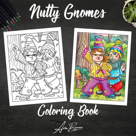 Hey Everyone! Here is a FREE page from our latest coloring book Nutty Gnomes! Download the full high resolution page at our website. https://avabrowne.com/nutty-gnomes-free-page/ We love 😍 😍 to see your work! Be sure to tag us #avabrowne so we can all of your colorings! Hope you all have fun coloring this one in! Happy Coloring! #coloring #adultcoloring #adultcoloringbook #coloringbook #adultcoloring #avabrowne #coloringbooks #coloringbooksforadults #coloringbookforadults #coloringtherapy #col Color Therapy, Colouring Books, Adult Coloring Books, Book Gifts, Adult Coloring, Gifts For Women, Coloring Books, How To Draw Hands, Birthday Gifts