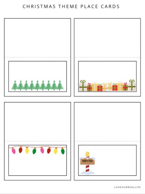 Making place cards for your next event can be an easy and fun task with the help of free printable place card templates. Whether hosting... Printable Christmas Place Cards, Card Printable Templates, Printable Place Cards, Christmas Place Cards, Christmas Place, Place Card Template, Holiday Places, Printable Templates, Card Printable