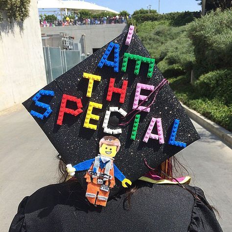 Go on, be special.  Source: Instagram user americana_exotica_ Funny Graduation Caps, Graduation Cap Decoration Diy, High School Graduation Cap, College Graduation Cap Decoration, Grad Hat, Grad Cap Designs, Diy Graduation Cap, Graduation Cap Designs, Graduation Funny