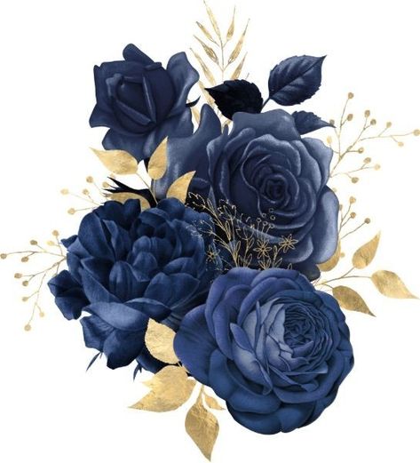 Theme Bapteme, Flower Background Design, Deep Box Frames, Navy Blue Flowers, Printed Stickers, Floral Border Design, Flower Background Wallpaper, Navy Blue Dress, Flower Clipart