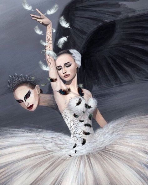 de fleur #angels #demons #swanlake #blackswan #picsart #artwork #aesthetic @arnieazian12 #srcwhitefeathers #whitefeathers #freetoedit Black Swan Movie, Black Swan 2010, Artwork Aesthetic, Swan Lake Ballet, Lake Art, White Swan, Dance Art, Halloween Looks, Swan Lake