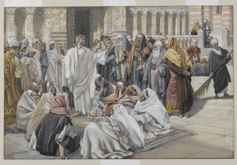 The Pharisees Question Jesus (Les pharisiens questionnent Jésus) : James Tissot : Free Download & Streaming : Internet Archive Prophet Jeremiah, James Tissot, Luke 17, Daily Gospel, Greatest Commandment, Jesus Teachings, Bible Commentary, Life Of Christ, Ayat Alkitab