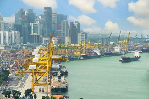 Singapore Awards $1.1 Billion Contract for Phase 2 of Tuas Mega-Port Project – gCaptain Port Of Singapore, Cargo Ships, Sea Port, Cargo Shipping, Phase 2, Rotterdam, San Francisco Skyline, Shanghai, Brunei