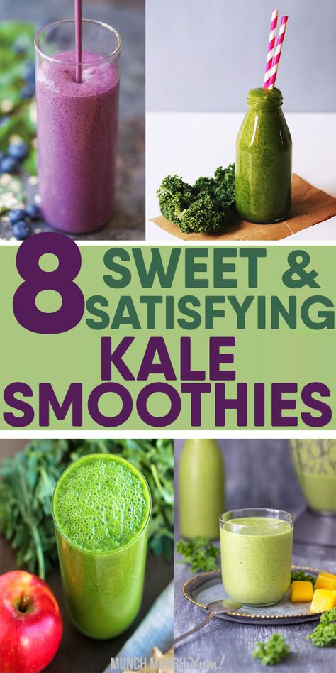 Green Berry Smoothie Recipes, Kale And Berry Smoothie, Smoothies With Kale And Fruit, Kale Smoothies That Taste Good, Kale Smoothie Recipes Flat Belly, Kid Smoothies, Kale Smoothies, Keto Dairy Free, Blueberry Mango