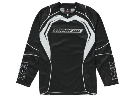 Men's Supreme Fox Racing Jersey in Black Brand Swag, Racing Jersey, Basquiat Art, Motocross Jersey, Horse Brand, Motion Design Video, Design Video, Hot Sneakers, Fox Racing