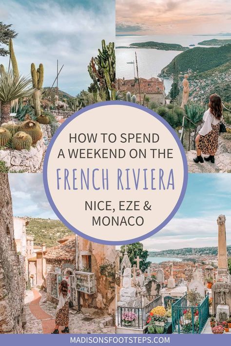 How to Spend a Weekend in Nice, Èze and Monaco - Madison's Footsteps South Of France Outfits, South Of France Aesthetic, France Outfits, France Itinerary, France Aesthetic, Paris France Travel, France Travel Guide, Packing List For Vacation, Travel Itinerary Template