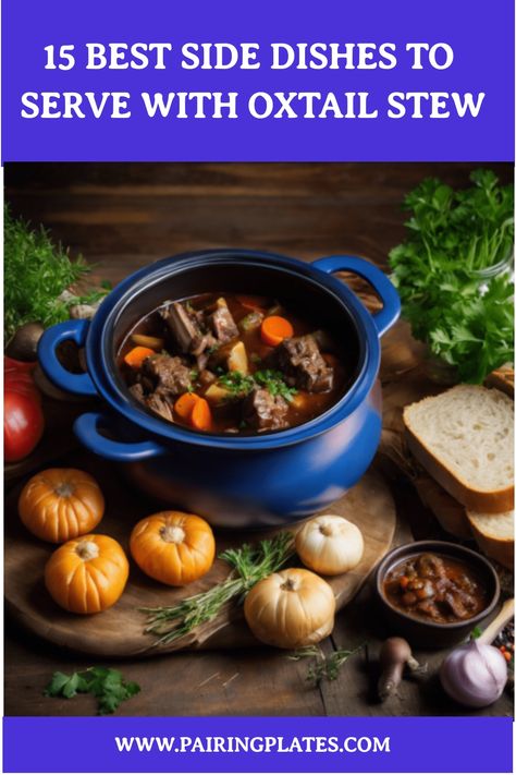 🍲😍 Discover the perfect accompaniments for your oxtail stew! Check out our mouthwatering list of 15 Best Side Dishes that will take your meal to the next level! 🥘🔥 #OxtailStew #DeliciousEats #FoodieHeaven Sides For Oxtail, Oxtail Side Dishes, Side Dishes For Oxtails, Beef Oxtail, Jamaican Oxtail, Carrots Side Dish, Oxtail Soup, Oxtail Stew, Oxtail Recipes