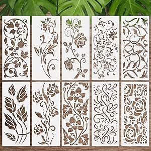 Leaf Wall Stencil, Stencils Patterns, Sunflower Stencil, Crafts Drawing, Painting Stencils, Stencils For Painting, Botanical Leaves, Leaf Stencil, Leaf Painting