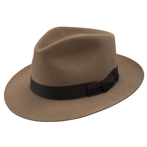 Stetson Chatham Fur Felt Fedora Brown Fedora Hat Outfit, Swan Moodboard, Fedora Hat Outfit Fall, Hat Outfit Fall, Masculine Accessories, Fedora Hat Outfits, Stetson Fedora, Brown Fedora, Disney Bounds