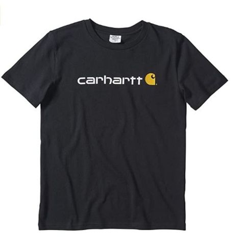 100% Cotton Imported Pull On Closure Machine Wash Short Sleeve T-Shirt With Back Neck Tape Carhartt Logo Screen Print On Center Front Chest Just Ask For Available Sizes 4t 5t 6 7 10 12 16 18 Item No. Bb7758 Kids Carhartt, Carhartt Shirt, Carhartt Logo, Carhartt T Shirt, Carhartt Shirts, Boys Shirt, Knit Short, Boy Tees, Knit Shorts