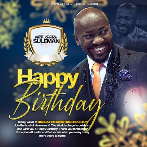 Happy Birthday Apostle, Birthday Graphics, Colourful Birthday, Church Backgrounds, Birthday Designs, Anniversary Decor, Sri Rama, Birthday Wallpaper, Birthday Flyer