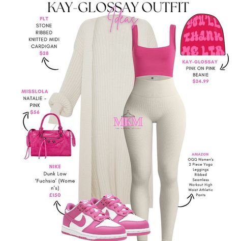 Good Friday Outfit Ideas, White And Pink Outfit Black Women, Casual Day Outfits Black Women, Cute Simple Outfits Casual, Movie Date Outfit Winter, Black Clothes Outfits, Free Style Outfit, Black And Pink Outfit Ideas, Cold Season Outfits