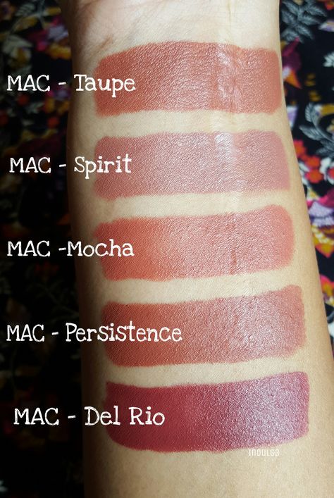 mac taupe or persistence - possible neutrals Mac Mocha Lipstick Swatch, Mac Lipstick Spirit, Mac Persistence Lipstick, Taupe Mac Lipstick, Mac Mocha Lipstick, Mac Spirit Lipstick, Mac Taupe Lipstick, Mocha Lipstick, Mac Taupe