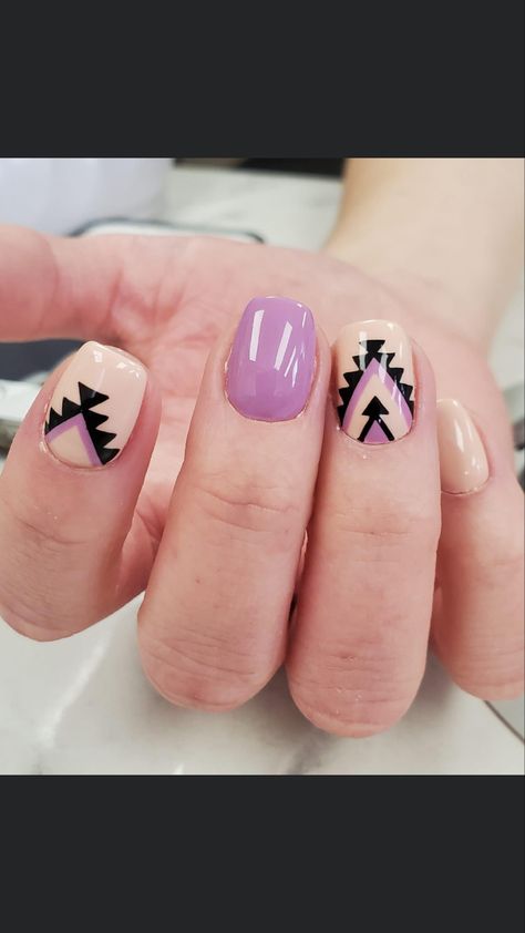 Southwestern Nail Designs, Native American Nail Designs, Native Nail Designs, Purple Western Nails, Country Concert Nails, Simple Western Nails, Western Nail Ideas, Country Acrylic Nails, Indian Nails