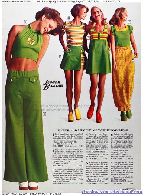 1973 Sears Spring Summer Catalog, Page 87 - Christmas Catalogs & Holiday Wishbooks 70s Teenage Fashion, 70s Women Fashion, Superstar Barbie, Mode Retro, 70 Fashion, 60s 70s Fashion, 60s And 70s Fashion, 70s Women, 70s Inspired Fashion