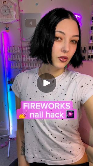 Easy Firework Nail Design, Firework Nail Design, Fireworks Nails, Firework Nail Art, Firework Nails, Beauty Ideas, Easy Nail Art, Gel Nail Art, Nail Tutorials