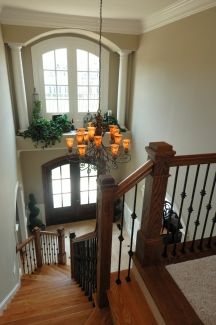 The right paint color may be all you need to decorate your foyer walls High Ledge Decorating Ideas, Ledge Decorating Ideas, Manchester Tan, Ledge Decor, Front Door Entryway, Foyer Decor, Beautiful Houses Interior, Foyer Decorating, Foyer Design