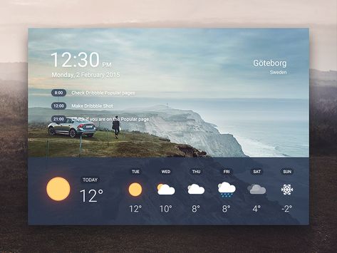 Another shot with my weather icons. Made for training. Dark Overlay, Weather Ui, App Widget, Time Widget, Weather Design, Ui Design Dashboard, Weather App, Gui Design, Weather Icons