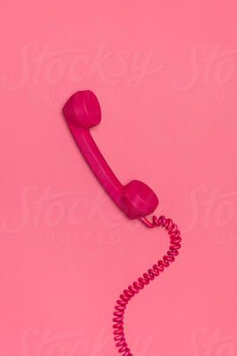 Old Fashioned Phone, Comic Bubble, Bye Bye Birdie, Art Cube, Action Pose, Pink Phone, Vintage Phones, Phone Art, Old Phone