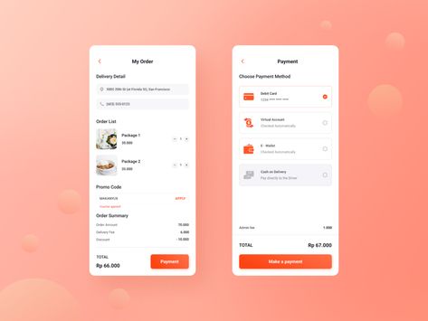 Mobile Food Delivery Apps by Ramadhani BSN for Agensip UI UX Agency on Dribbble Mobile App Design Inspiration, Ux Mobile, App Design Inspiration, Food Cart, Mobile App Design, Mobile Ui, App Ui, Food Delivery, Ui Ux Design