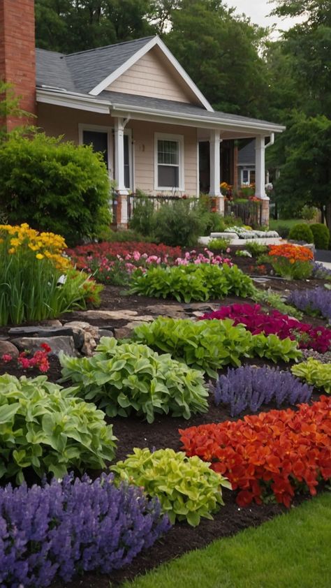 Transform your home's curb appeal with stunning flower beds in front of your house Our latest blog post showcases innovative and stylish raised bed ideas that require low maintenance allowing you to enjoy beautiful blooms with minimal effort Discover creative DIY stone designs that complement full sun exposure and add a rustic touch to your landscape With easy perennial options and the use of white rocks you can create a vibrant and inviting entrance Dive into our comprehensi Fall Flower Beds In Front Of House, Diy Flower Bed Ideas, Raised Bed Ideas, Diy Flower Bed, Easy Perennials, White Rocks, Flower Bed Ideas, Raised Bed, Luxury Homes Dream Houses