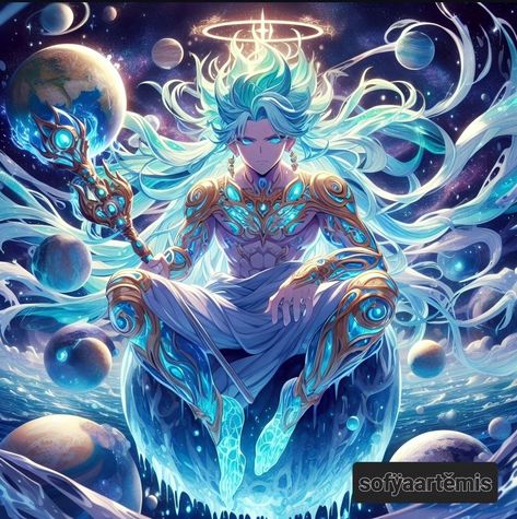 Elsword Concept Art, Cosmic Oc, God Of Magic, Lightning God, Ocean God, Cosmic Warrior, Dark Fantasy Artwork, Super Powers Art, Bleach Anime Art