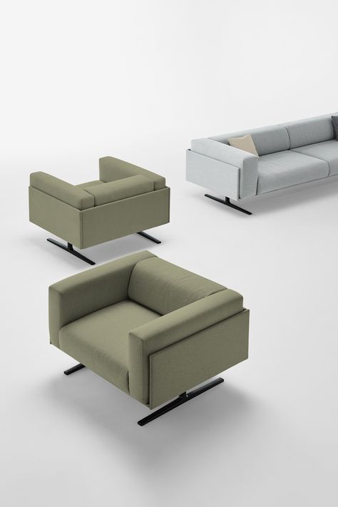 MARCUS is a collection of iconic sofas created to inhabit lounge spaces in corporate or residential environments. The collection stands out for its elegance, comfort and a balanced and timeless design. Lounge Armchair, Design Principles, Armchair Furniture, Fabric Armchairs, Brutalism, Furniture Companies, Price List, French Design, Luxury Living Room