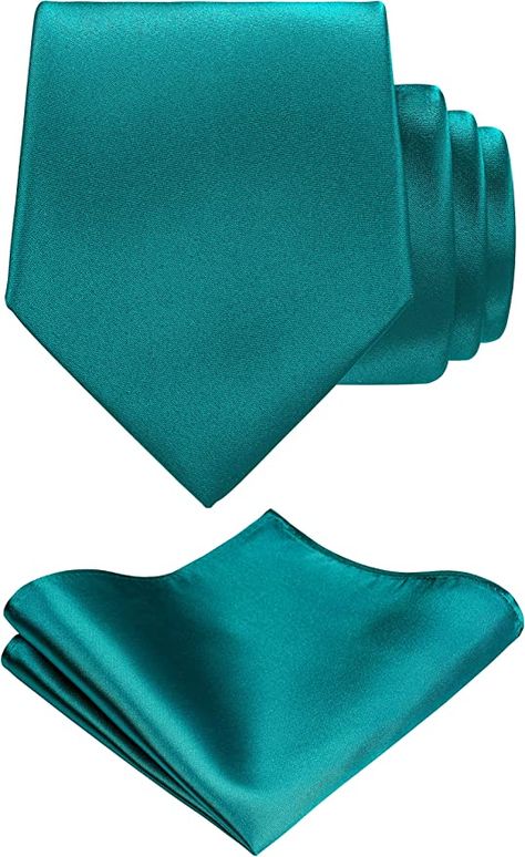 Amazon.com: TIE G Solid Satin Color Formal Necktie and Pocket Square Sets in Gift Box (Teal) : Clothing, Shoes & Jewelry Teal Clothing, Peach Puff, Suspenders Set, Dapper Day, Satin Color, Tie Set, Premium Gift, Tie And Pocket Square, Ties Mens