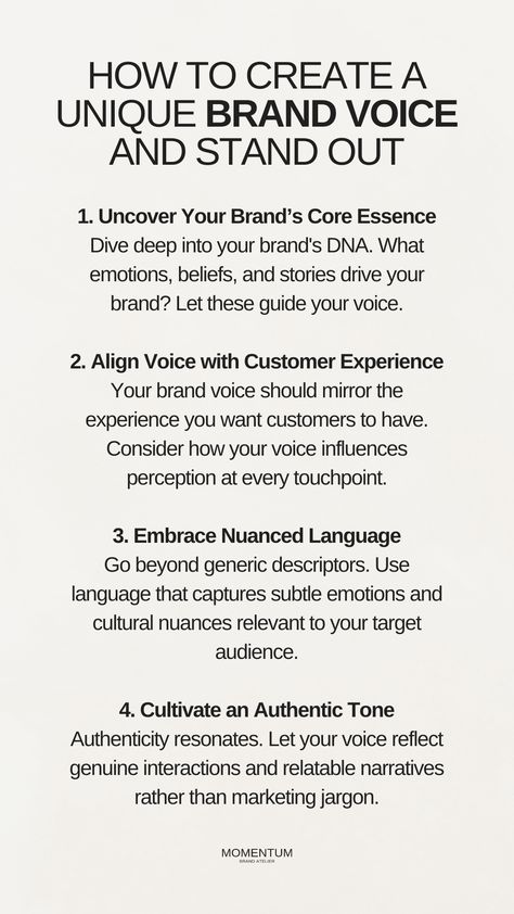 Brand Voice Guide Brand Identity Branding Tips | How to Stand Out as a Brand | Voice Brand Identity Build A Brand, Identity Branding, Brand Voice, Branding Tips, Marketing 101, Save For Later, Brand Development, Brand Building, Personal Brand