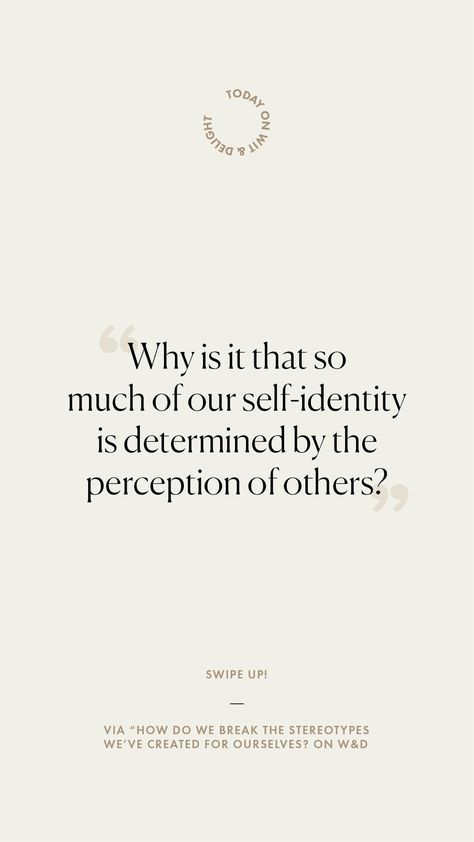 Why is it that so much of our self-identity is determined by the perception of others? Quotes On Identity, Quotes About Not Being Chosen, Identity Quotes Inspiration, Your Identity Quotes, Self Identity Quotes, Self Identity Art, Quotes About Identity, Sikh Couple, Discovery Quotes